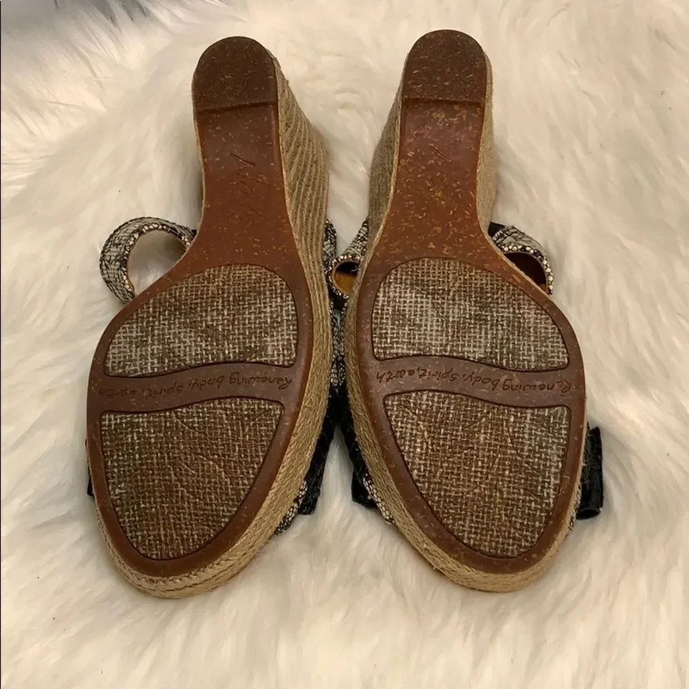 Naya Colette Wedge Espadrille Mules Size‎ 9